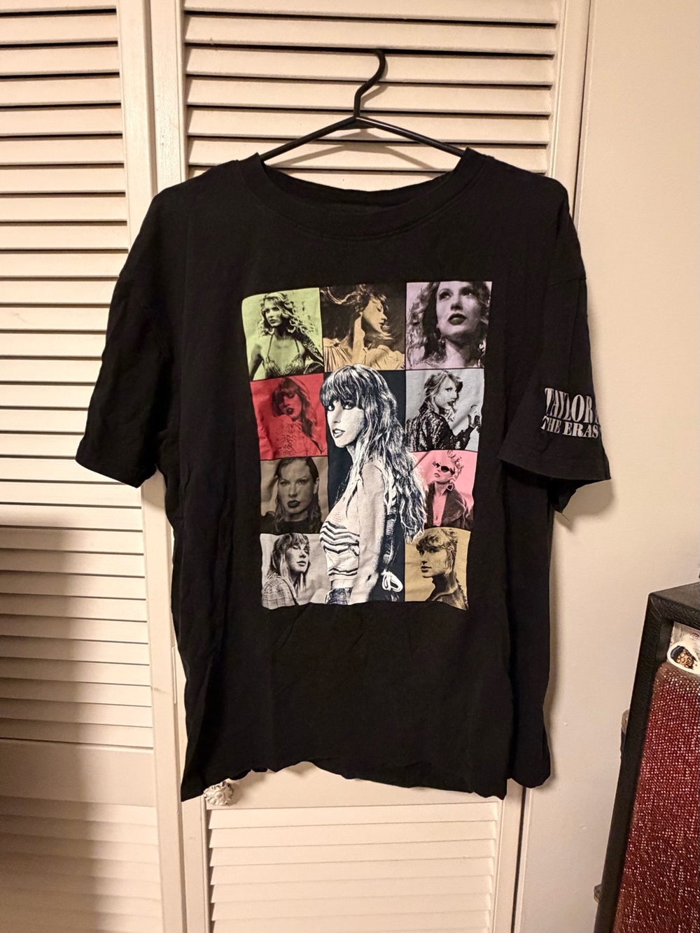 Taylor Swift Black Multicolor Eras Portrait Tee
